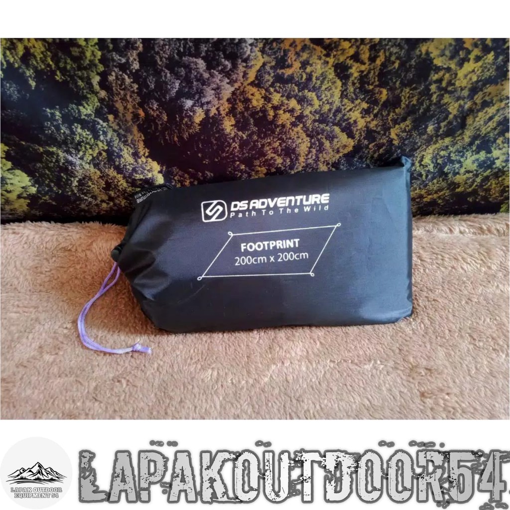 footprint alas tenda ukuran 200 cm x 200 cm alas camping bawahan tenda