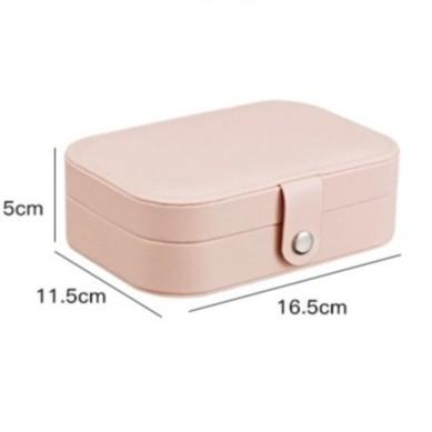 Kotak Penyimpan Perhiasan Jewerly Box Anting & Kalung Persegi Panjang