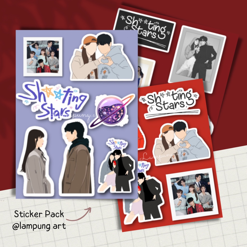 

Sticker sheet drama Korea shooting star viral