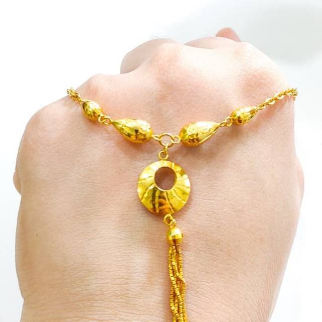 Kalung Emas asli model Hati Padat