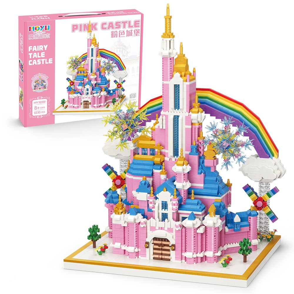 Pink Castle MY92031 Street View Rakitan Mainan DIY