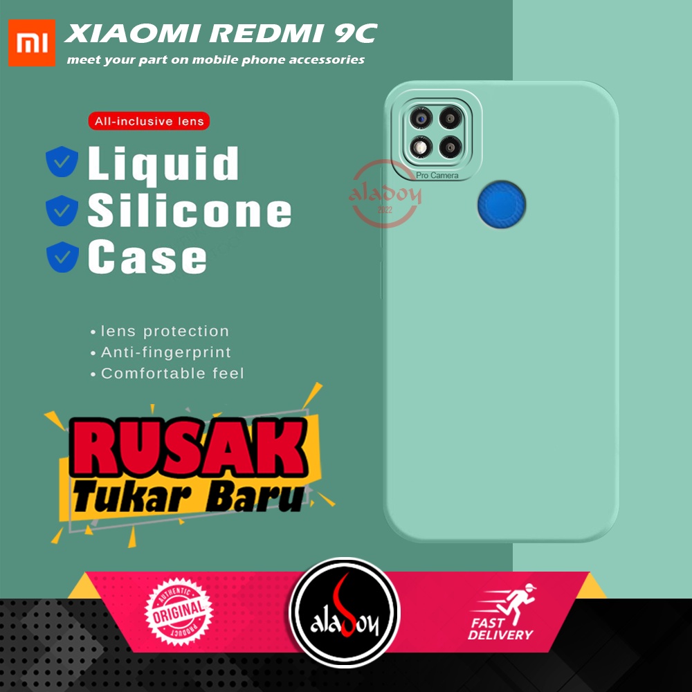 Case Xiaomi Redmi 9C Soft Case Liquid Silicone Pro Camera Premium Casing