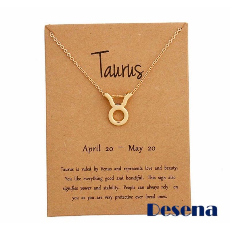 Kalung Wanita Zodiak Taurus