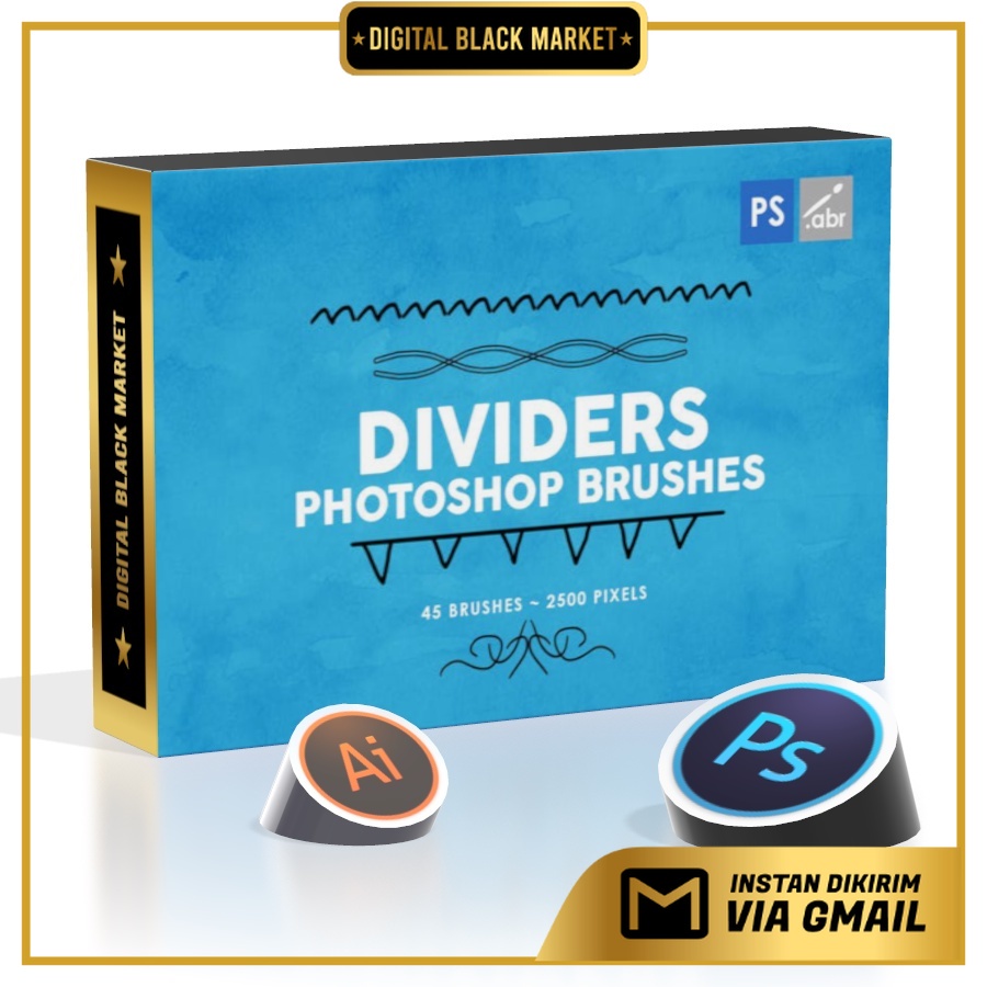 45 Dividers - Photoshop Brushes Vol2