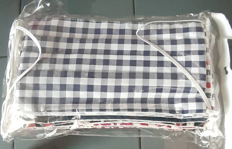 [1 Lusin] Masker Kain 3 Ply Bahan Katun Jepang Premium - Bisa Di Cuci