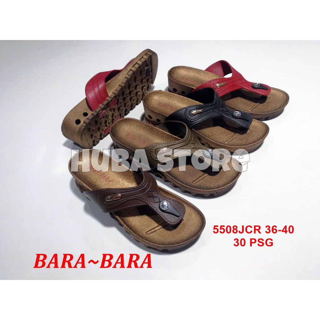 SENDAL WANITA JEPIT KARET BARABARA SANDAL CEWEK JELLY IMPORT 5508JCR