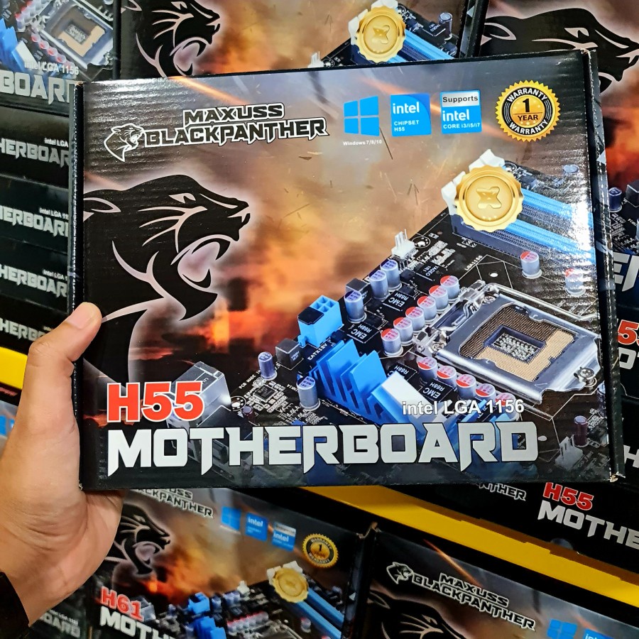 Motherboard Black Panther H55 Socket 1156