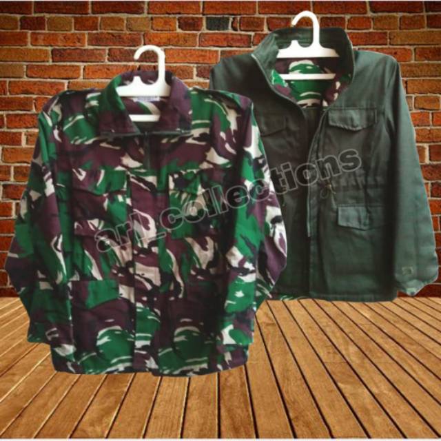 Jaket loreng BB ( bulak balik ) / jaket parka army / jaket loreng malvinas STANDAR TNI AD