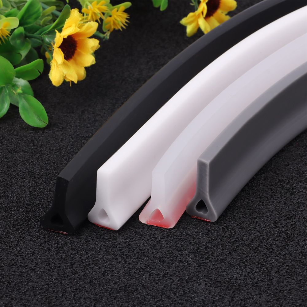 PREVALENT Shower Dam Barrier Water Retaining Strip Bathroom Accessories Self-Adhesive Water Stopper Flood Barrier Non-slip Bendable Silicone Dry and Wet Separation Shower Dam Door Bottom Sealing Strip/Multicolor