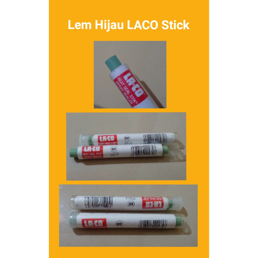 Lem hijau/Lem kulkas - laco stick ( Harga Per Cm )
