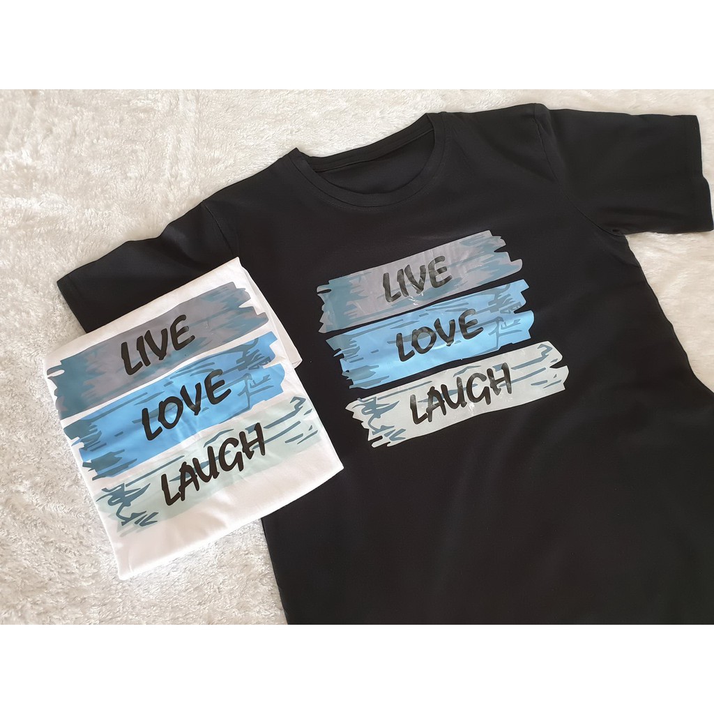 KAOS TUMBLR WANITA LIVE LOVE LAUGH