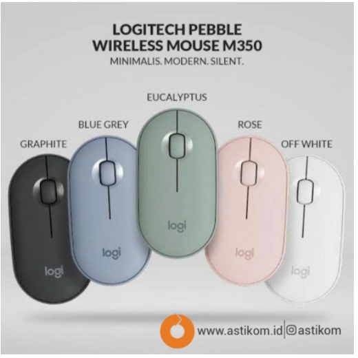 Logitech Wireless Mouse M350 Pebble