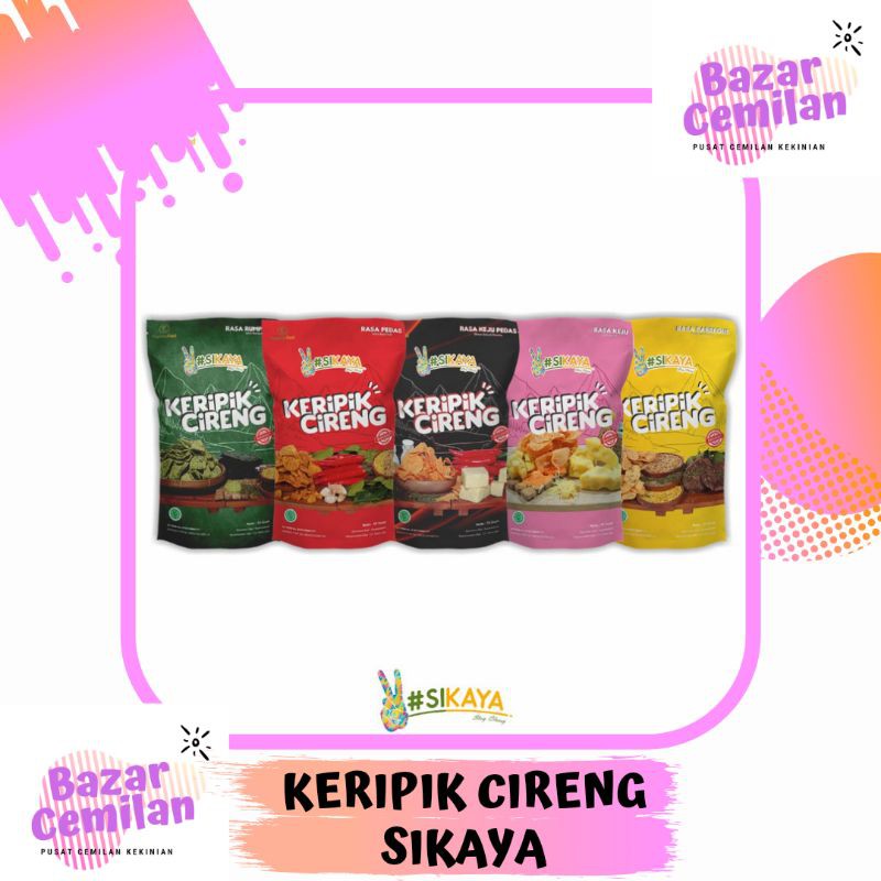TERLARIS KERIPIK CIRENG SIKAYA CEMILAN SEHAT ENAK MURAH
