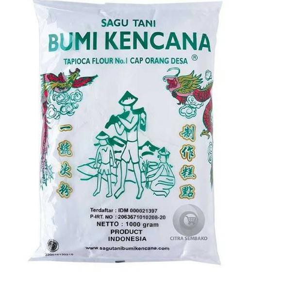 

Hot!! Tepung tapioka sagu tani bumi kencana 1kg