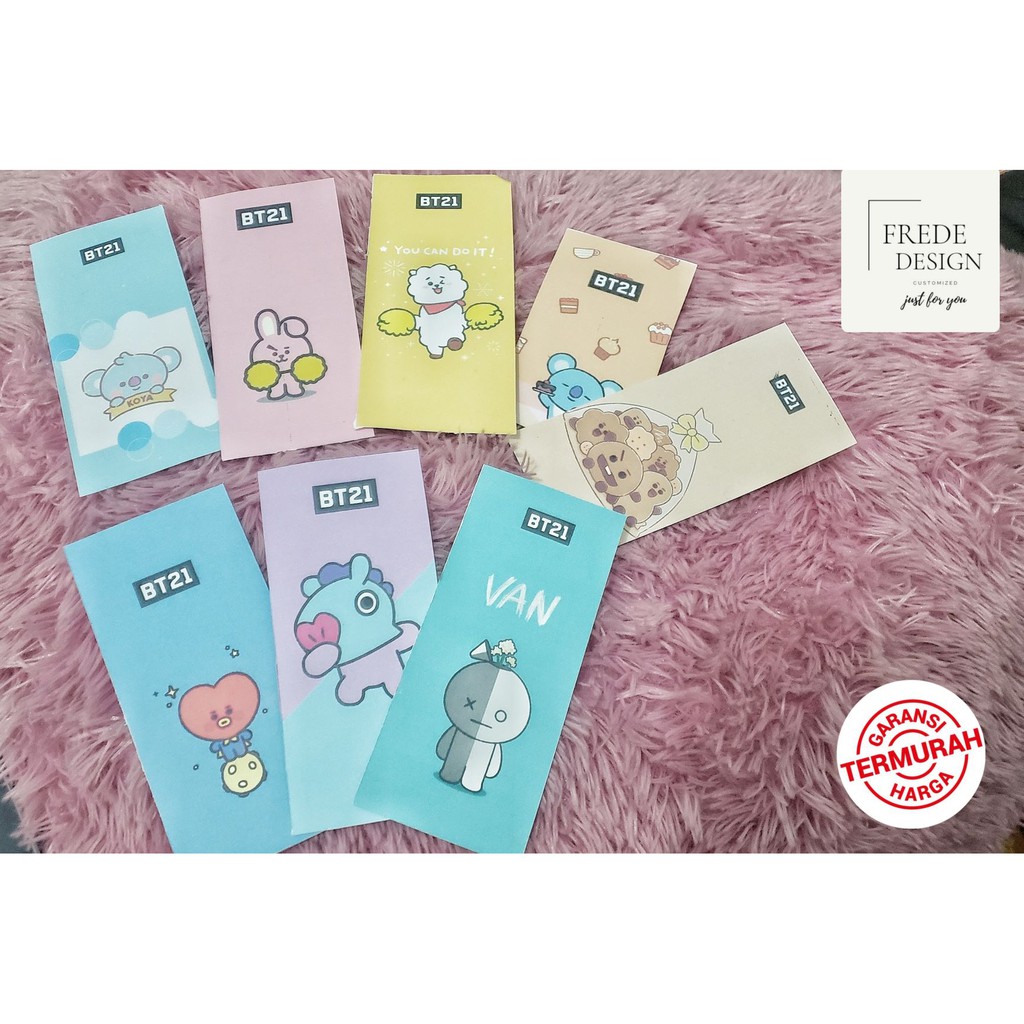 

BOOKMARK / PEMBATAS BUKU BT21 5x11 CM