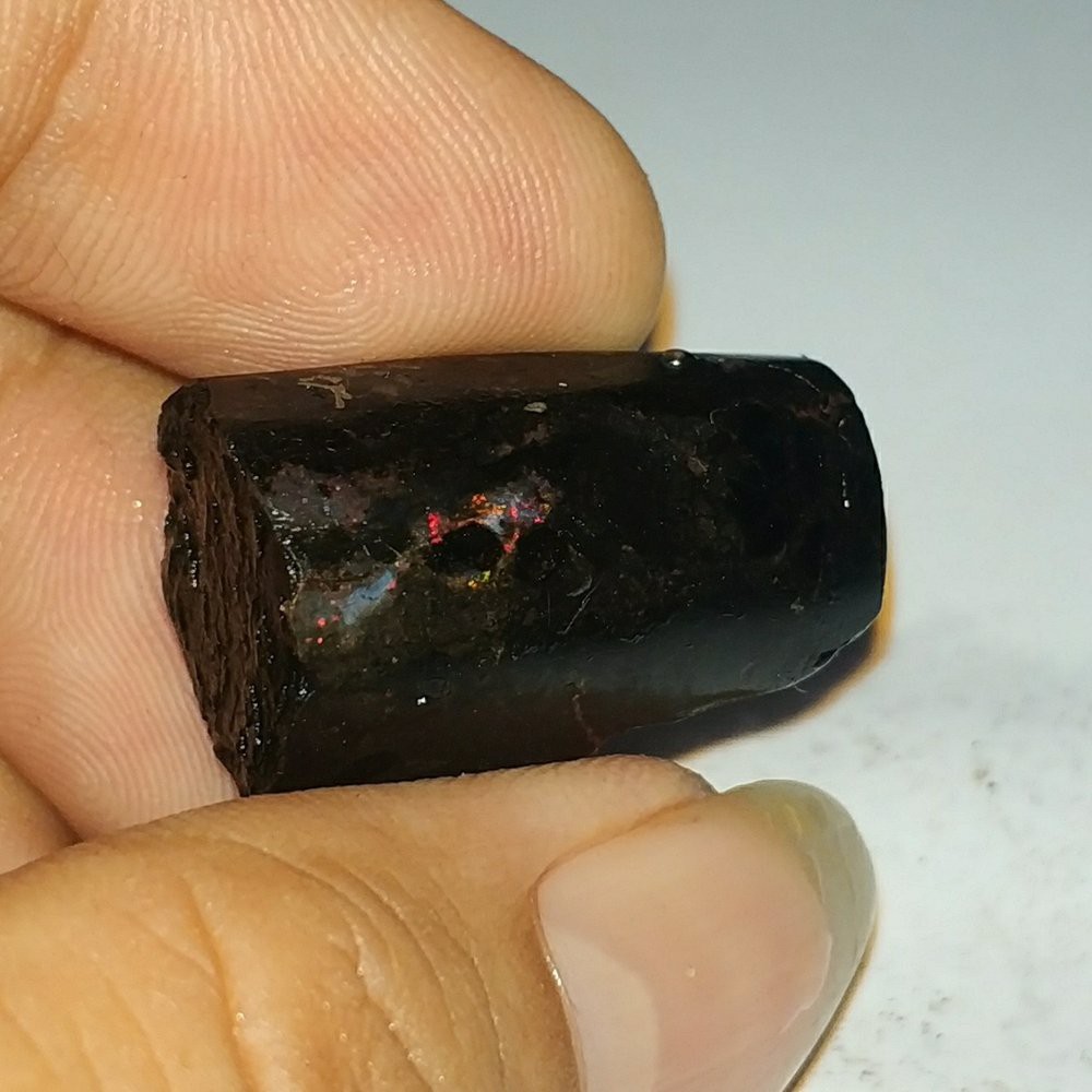 BAHAN BATU NATURAL KALIMAYA BLACK OPAL BANTEN ASLI