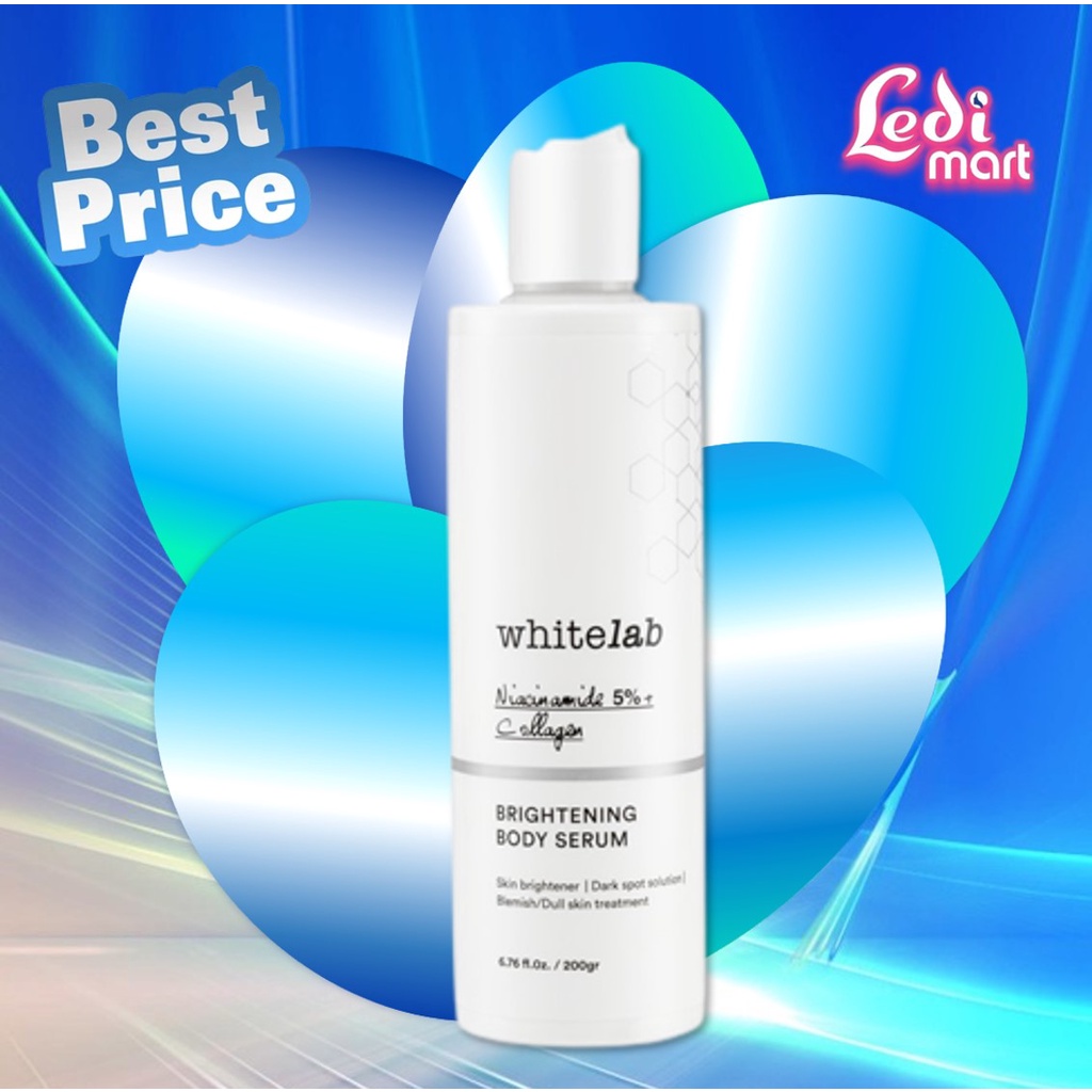 ORIGINAL WHITELAB Brightening Body Serum 200gr / White Lab Body Lotion / LEDI MART