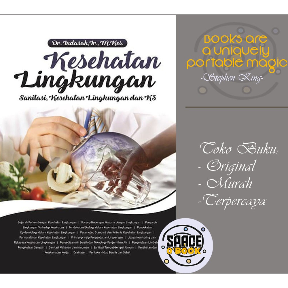 Jual Buku Kesehatan Lingkungan Sanitasi, Kesehatan Lingkungan Dan K3 ...