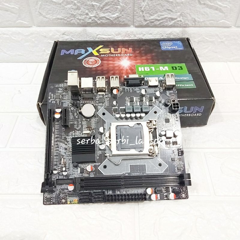 Jual Motherboard Maxsun h61 Socket 1155 termurah bergaransi