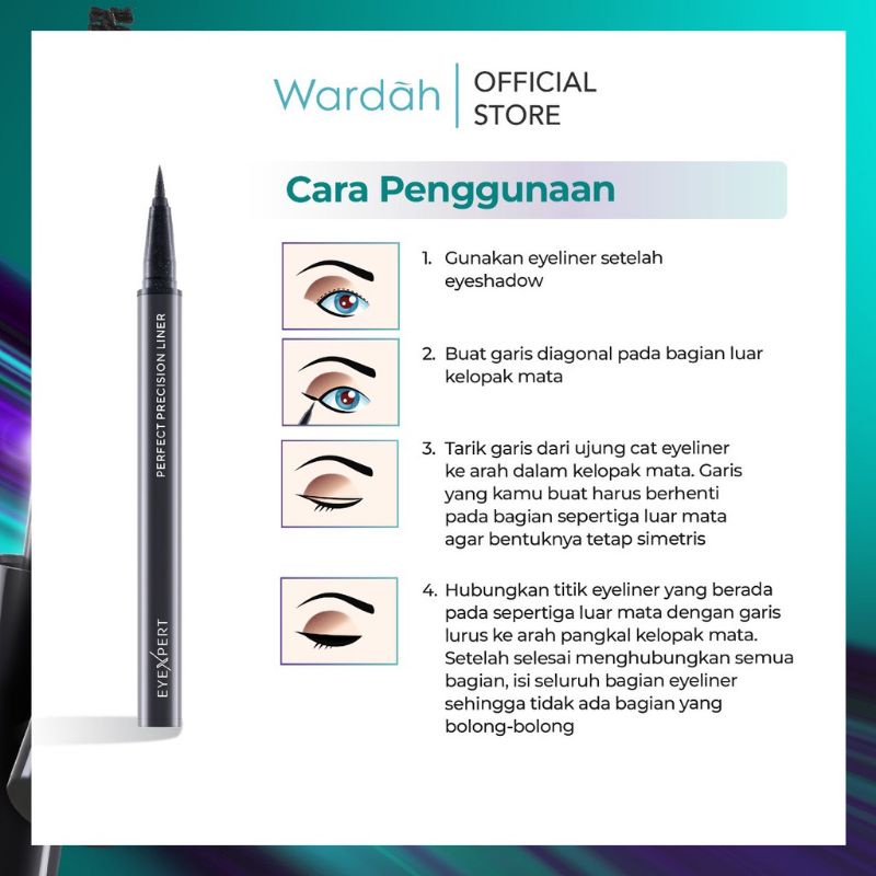 Wardah EyeXpert Perfect Precision LinerEyeliner waterproof ORIGINAL! MURAH!