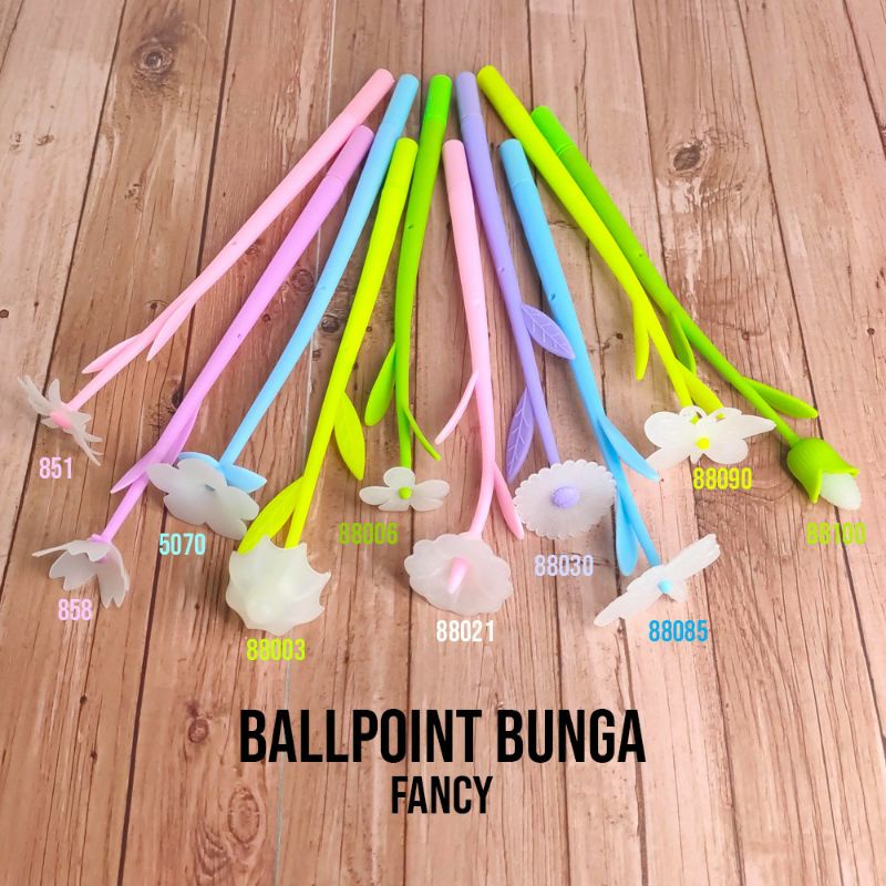 Obral Pulpen Gel Bunga Unik Bisa Berubah Warna Pilih Motif-2