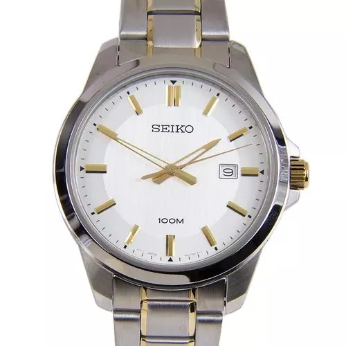 Seiko Classic SUR247P1 Quartz Two Tone - Jam Tangan Pria SUR247