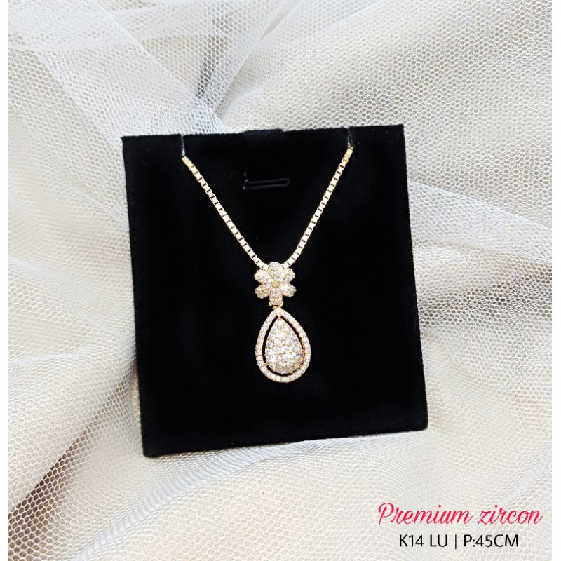 kalung wanita elegan cantik k14 Lu