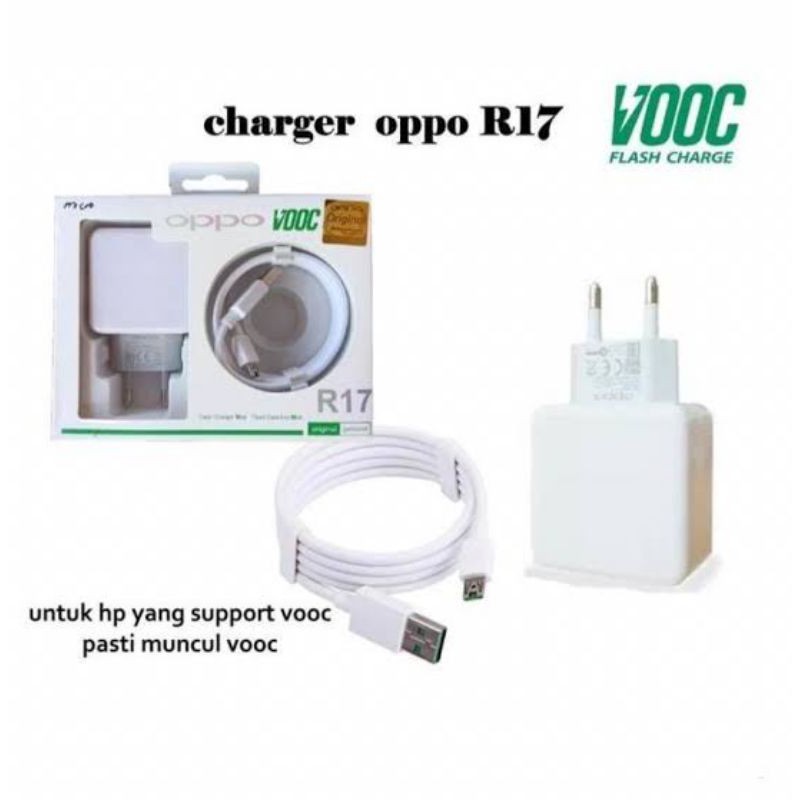 Charger Oppo Fast Charging R17 Original  Casan Oppo R17 Micro USB Kabel Fast Charging SUPER VOOC