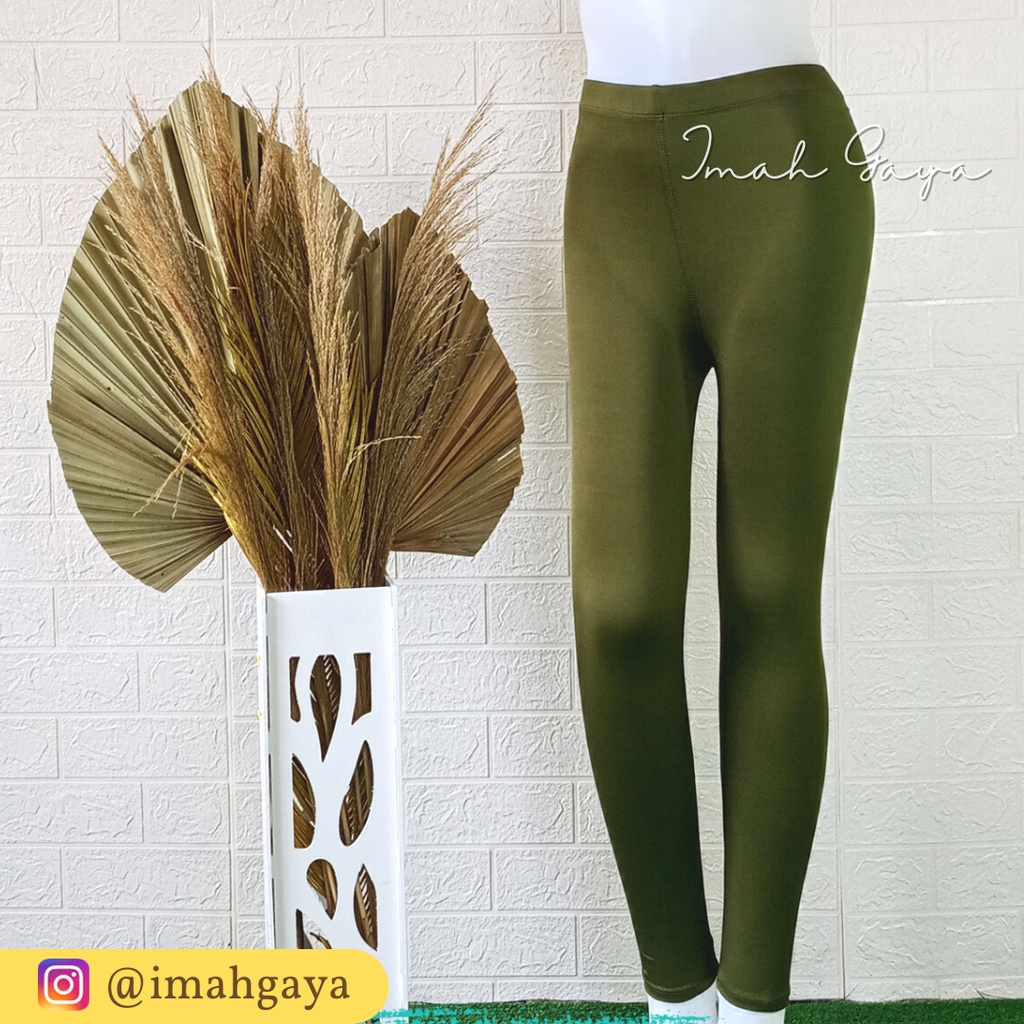 LEGGING PANJANG BAHAN LICIN SPANDEK PREMIUM LEMBUT UKURAN STANDART &amp; JUMBO