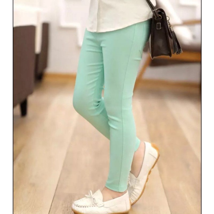 Legging Anak Semi denim Perempuan Impor 3-9 tahun/Celana Legging anak perempuan Import