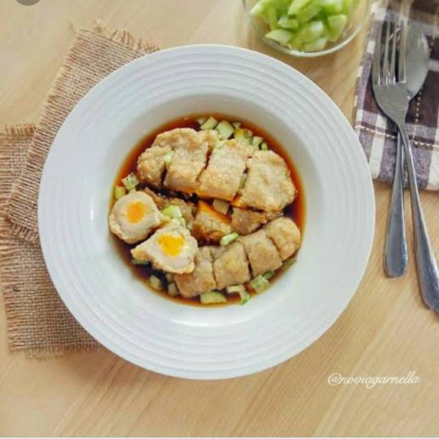 

Pempek camput lenjer+kapal selam mini
