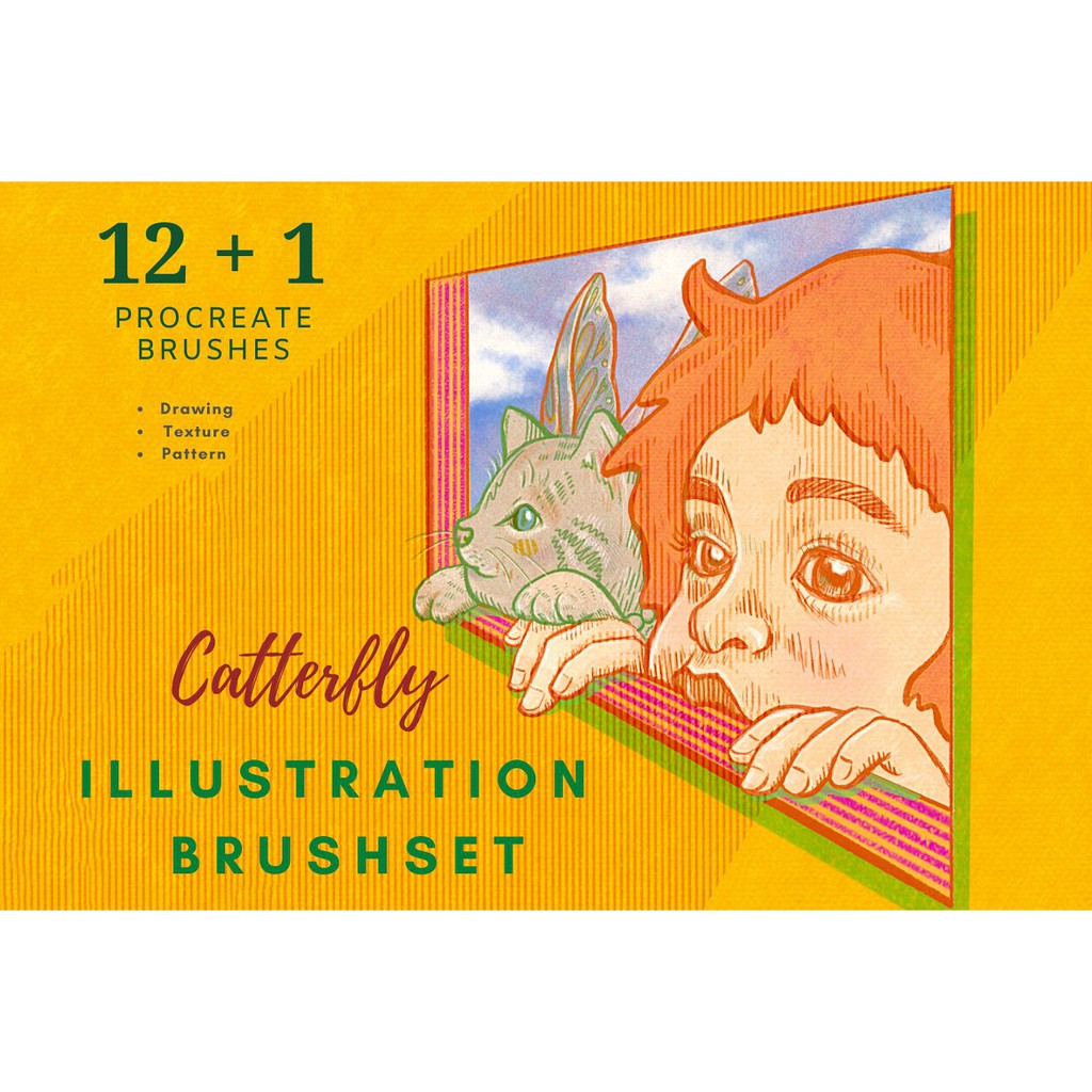 Procreate Brush - Procreate Illustration Brushes Vol 1 (with video tutorial)