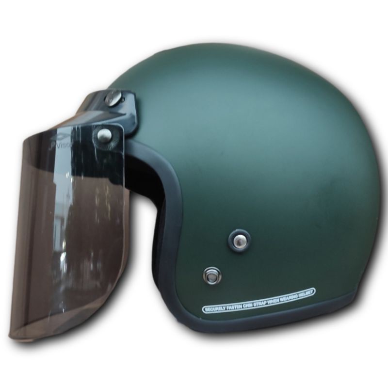 Helm Bogo Retro Solid Army Doff