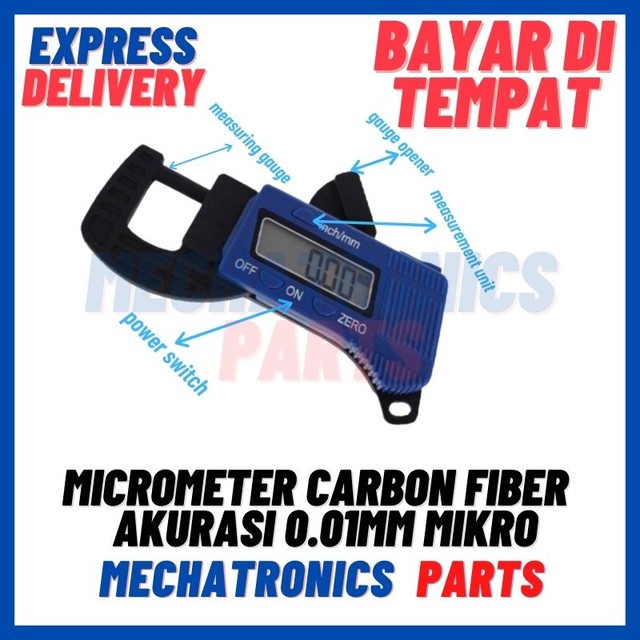 [DEV-9376] MICROMETER CARBON FIBER COMPOSITE MICRO METER AKURASI 0.01MM MIKRO