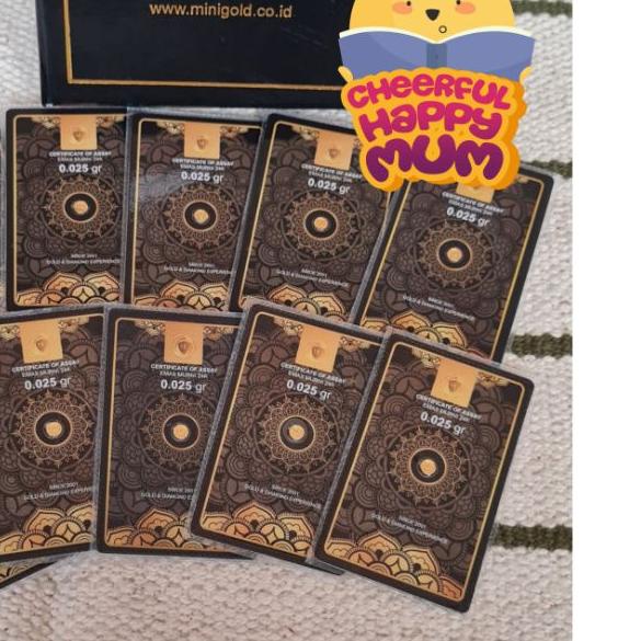 ✳ MiniGold Mini Gold Kado Emas 0.025 gram 0.025gram 0,025 gram 0.025g ☟
