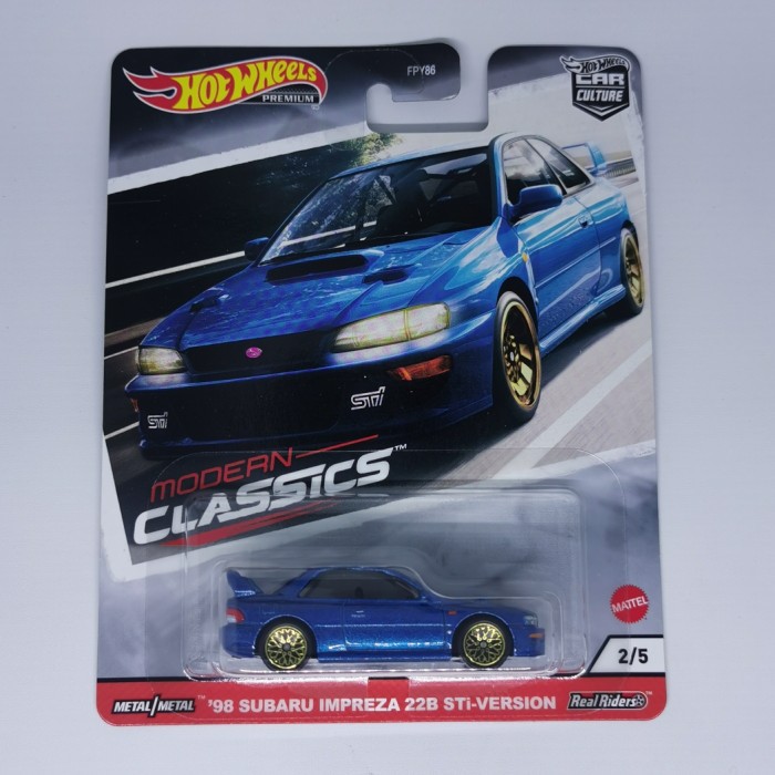 Hot Wheels Modern Classics 98 Subaru Impreza 22B STi Version Hotwheels Car Culture HW