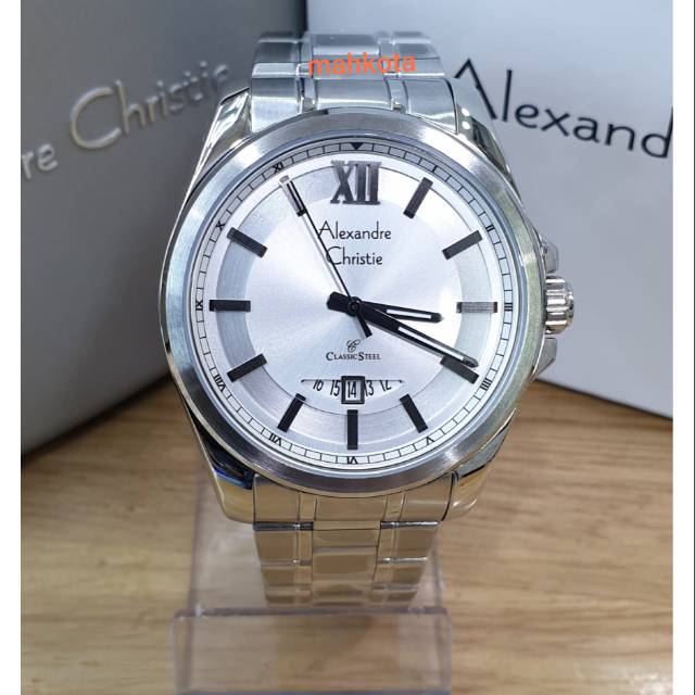 Jam tangan pria Alexandre Christie AC8473MD Stainless still