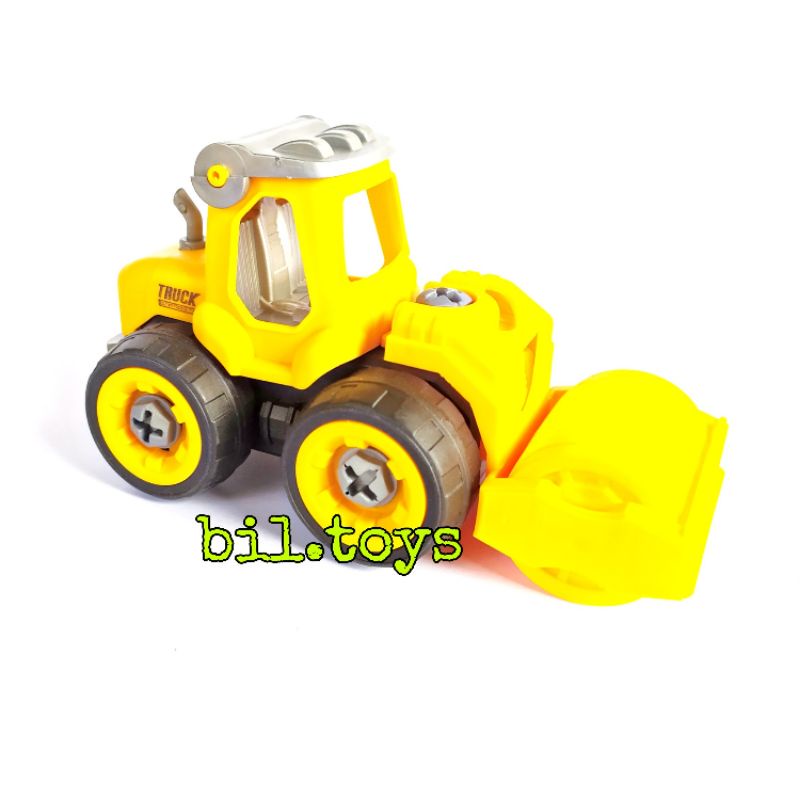 Mainan Anak DIY Assemble Truck Car Mobil Truk Rakit Konstruksi 4pcs