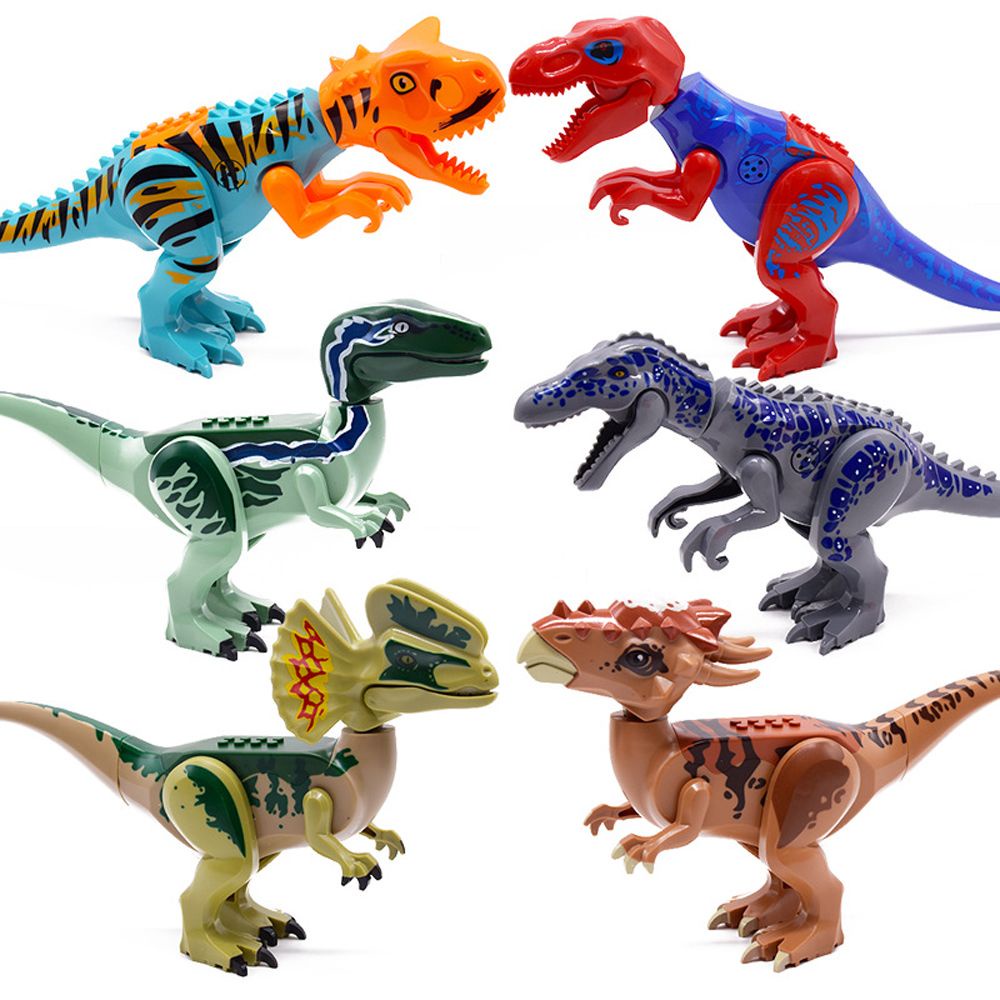 QUINTON Dinosaur Century Dinosaur Blocks Children Gift Dino Model Dinosaur Figures Brick DIY Toys Building Blocks Kids Toy Plastic I-Rex Educational Toys T Rex