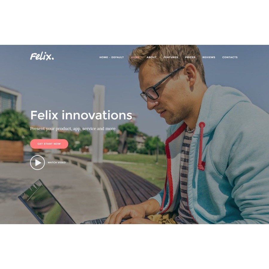 Felix. - Startup Landing Page WordPress Theme