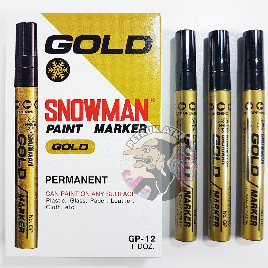 

[PCS] SPIDOL EMAS GOLD PAINT MARKER SNOWMAN GP-12*