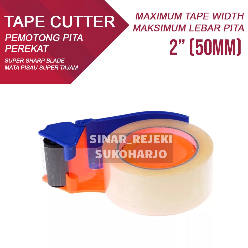 Tape Dispenser Tape Cutter Alat potong Lakban Besar 50mm 2 Inch 2&quot;