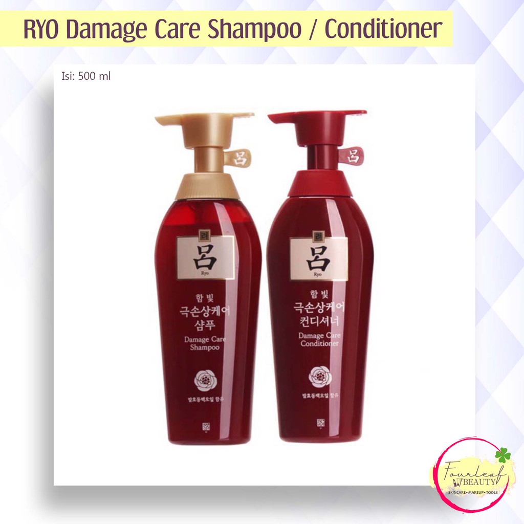 Jual RYO Damage Care Shampoo / Conditioner - 500 ml | Shopee Indonesia