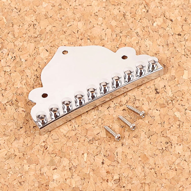 Tailpiece Pengganti Ukuran 3.6x2.4 Inch Dengan Sekrup Mounting 10 Senar Untuk Mandolin