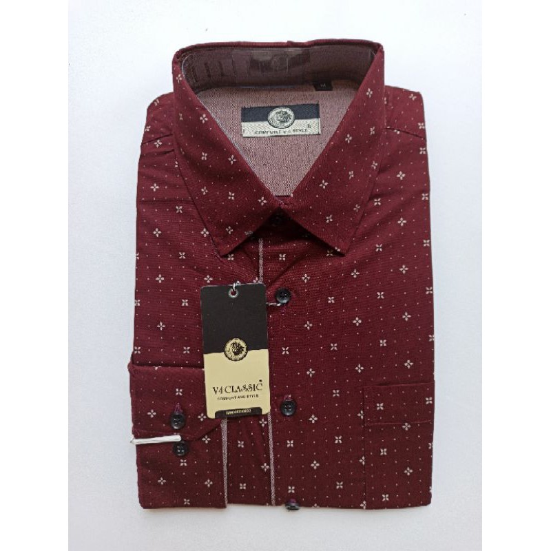 KEMEJA CASUAL LENGAN PANJANG V4 CLASSIC - 007