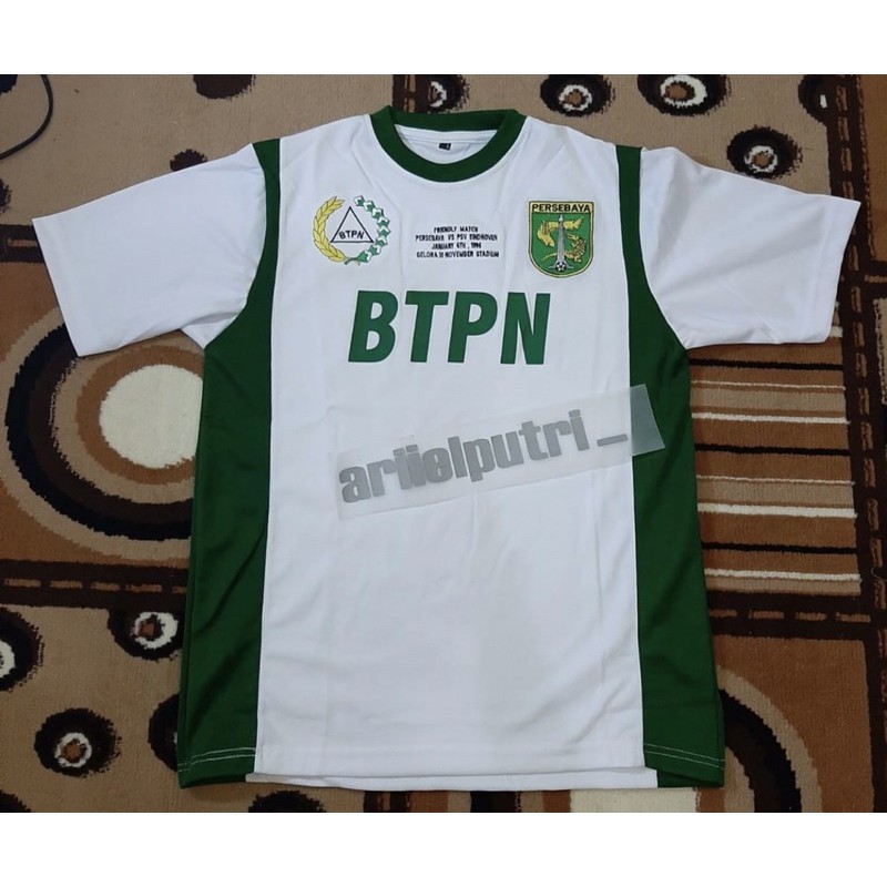 Jersey retro persebaya vs psv eindhoven  friendly match 1996