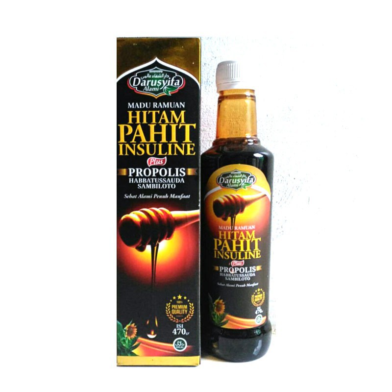 

Madu Hitam Pahit Plus Daun Insulin Darusyifa