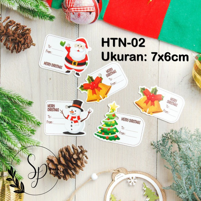 

Hang Tag Dus Kue Natal / Hangtag Natal - 20 Pcs 021