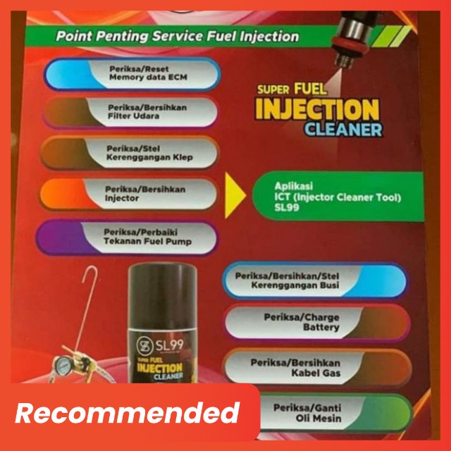 FUEL INJECTOR Cleaner  SL 99 150 ML CAIRAN INJECTION MOTOR meningkatkan kinerja sistem injeksi