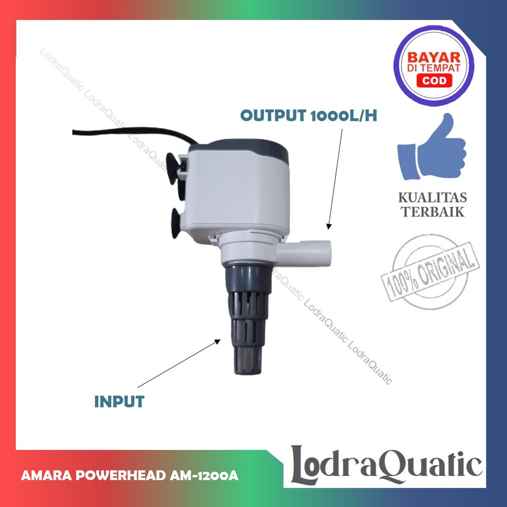PROMO MURAH POMPA AIR AQUARIUM AMARA AM 1200 A NAIK 1 METER FILTER AQUARIUM KECIL POMPA 1200 POMPA AIR HIDROPONIK AQUARIUM FILTER AQUARIUM MINI POMPA AQUARIUM KECIL POMPA AQUARIUM MINI POMPA AQUARIUM HEMAT ENERGY POMPA AQUARIUM LOW WATT